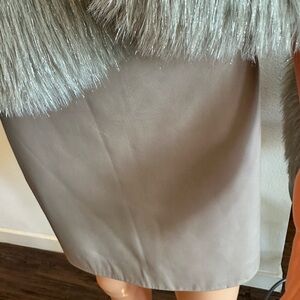 BCBGMaxAzria Nude light pink leather Pencil Skirt